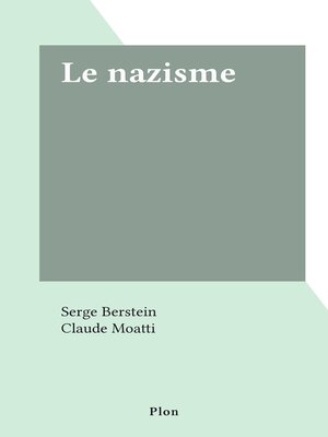 cover image of Le nazisme